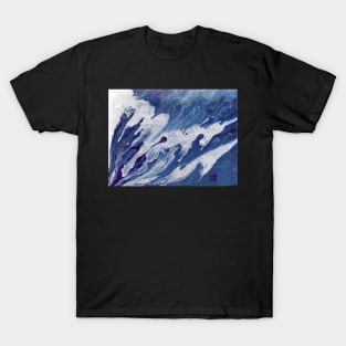 "Thank God!" Acrylic Abstract Fluid Pour Painting T-Shirt